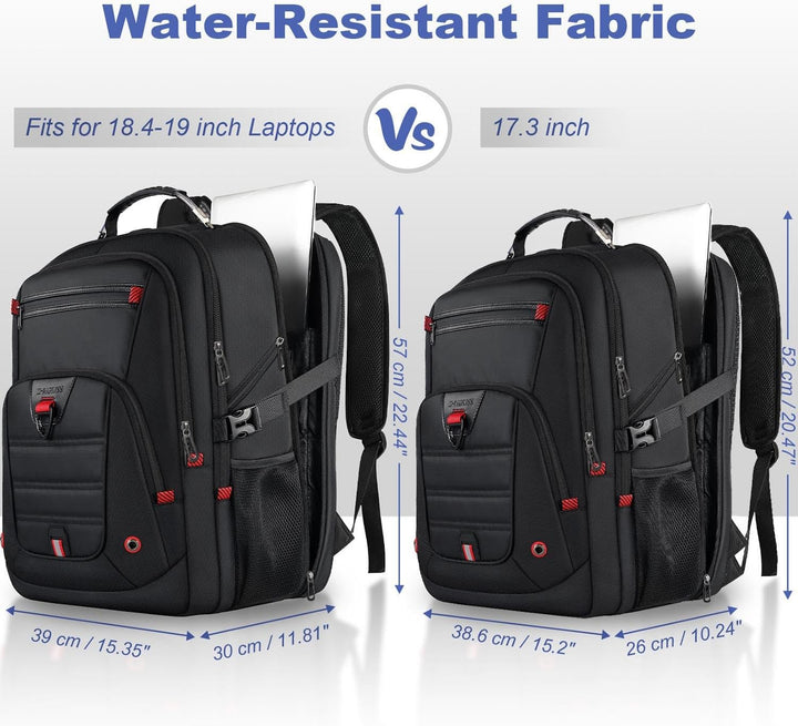 Z-MGKISS - Mochila de viaje extra grande, 52L, TSA, 17.3 pulgadas,...