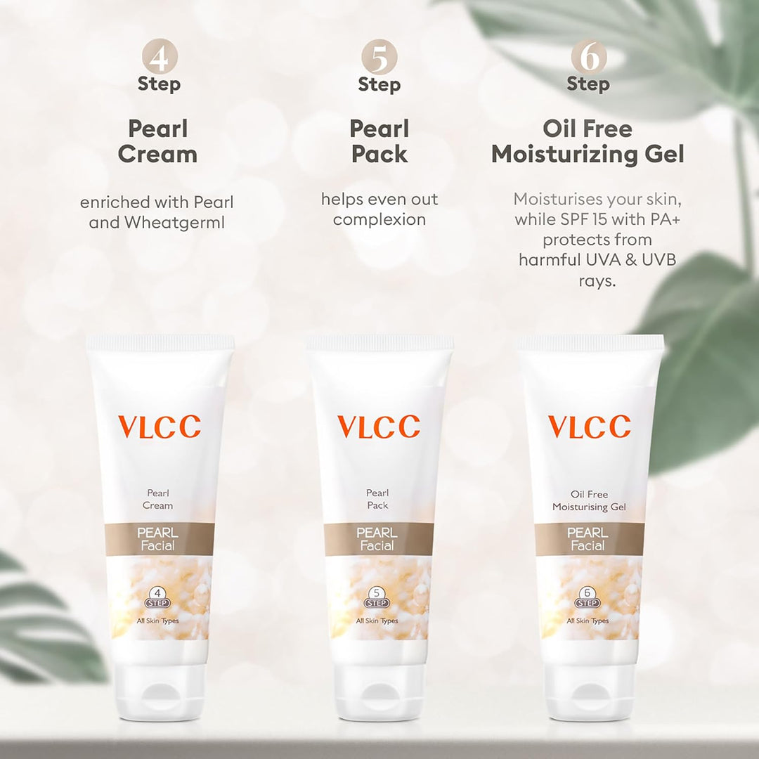 VLCC Kit facial Pearl con 7 productos para el cuidado de la piel, l...