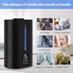 Coolfiqu Humidificadores de niebla cálida y fría de 6L para dormitorio