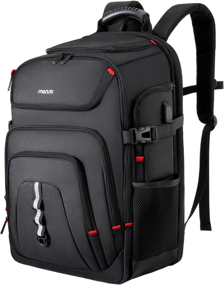 MOSISO Mochila para laptop de 18.4 pulgadas con puerto de carga USB...