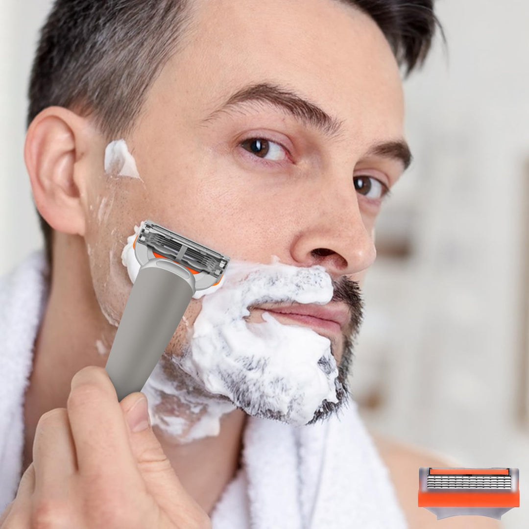 24 piezas de repuestos de cuchillas de afeitar para hombres, compat...