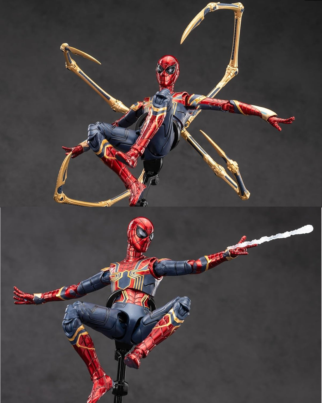 LonullyMege Iron Spider Figuras de acción de 7 pulgadas, escala 1\/...
