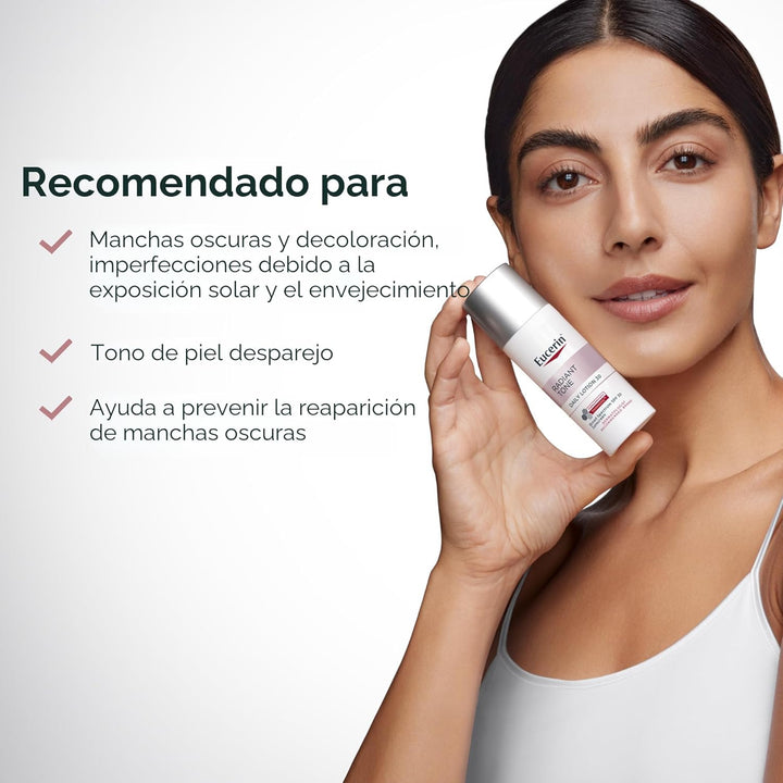 Eucerin Radiant Tone - Loción facial diaria con SPF 30, corrector d...