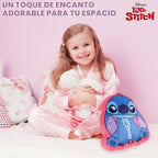 Cojines 3D de Peluche Disney Stitch para Cama y Viaje, Almohada Acurrucable de Personaje, Accesorios de Dormitorio, Decoración de Habitación, Regalos para Niños (Stitch Azul/Rosado)