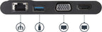 StarTech.com Adaptador USB-C a VGA/DVI/HDMI, Negro