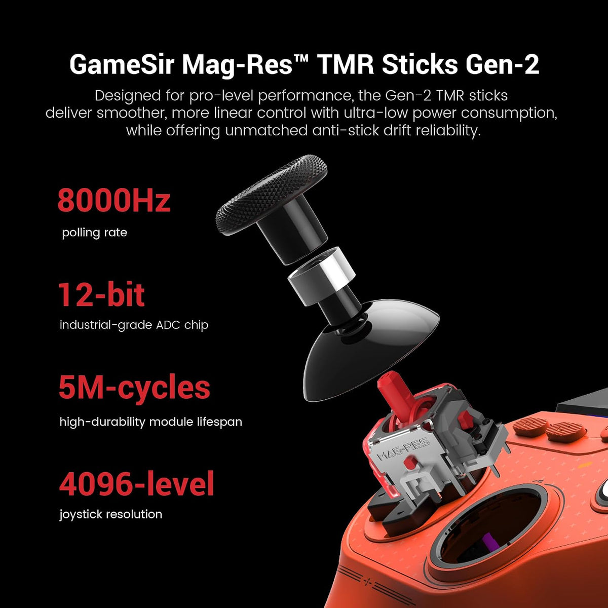 GameSir Tarantula 8K Controlador Esports con Cable para PC Windows
