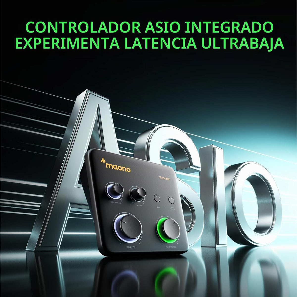 MAONO PS22 Lite Interfaz de Audio USB para PC para Guitarra y Voces en Streaming