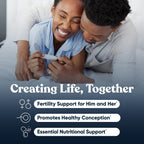 Conception for Her & Him Fertility Supplement Bundle, Paquete de 120 unidades para parejas
