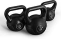 CAP Barbell Juego de pesas de cemento de 45 LB – Pesas de 10 lb, 15 lb y 20 lb recubiertas de vinilo para entrenamiento de fuerza, cardio, entrenamiento cruzado y entrenamientos en casa