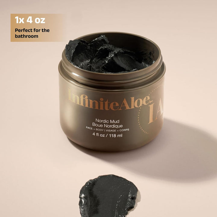 InfiniteAloe Máscara facial de barro nórdico, tratamiento para el c...