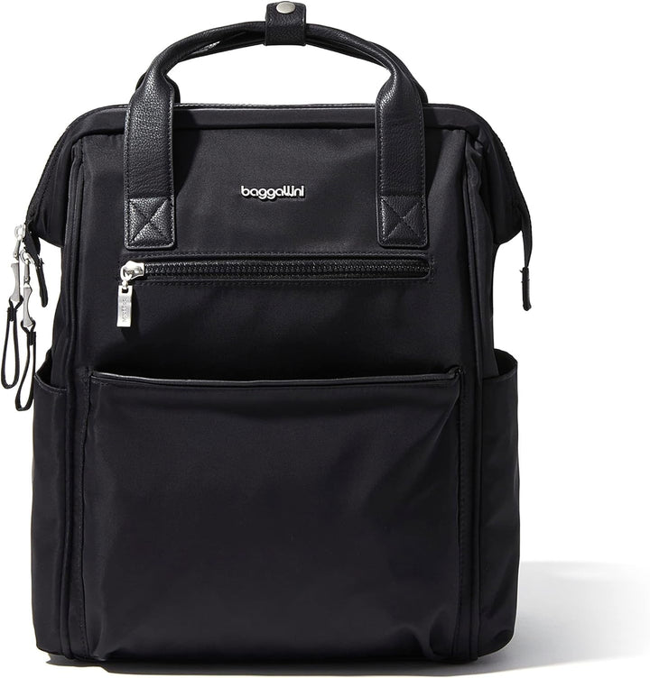 Baggallini Mochila Soho para mujer, Negro, talla única