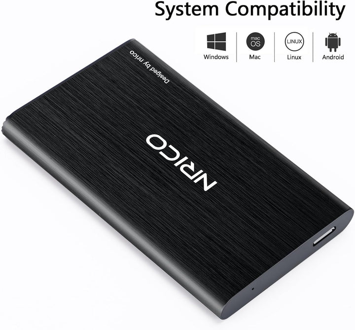 NRICO Disco duro externo portátil ultradelgado USB3.0 HDD Almacenam...