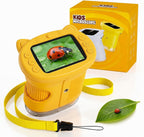 Kids Microscope, 4K 1000X Zoom, 2.4" Screen, STEM Toy para Ages 4-8
