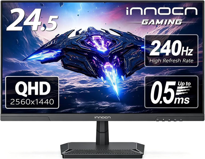 INNOCN Monitor de juegos de 24.5 pulgadas 1440P 240Hz QHD 2K para P...