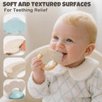 Juego de sonajeros y mordedores para bebés de 0 a 6 meses, juguetes de dentición de 3 a 6 meses, juguetes sensoriales con texturas suaves, sonidos suaves y forma de fácil agarre, regalo neutro para