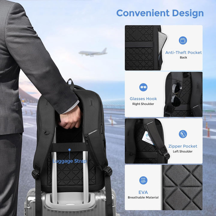 Mochila para portátil de 17.3 pulgadas para viajes, trabajo, oficin...