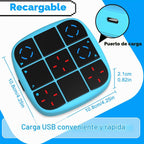 KOQQQ Juego de pernos recargables Tic-Tac-Toe, consola de rompecabezas portátil 4 en 1, juego de memoria educativo electrónico, juegos de mesa portátiles de viaje en automóvil para niños y adultos
