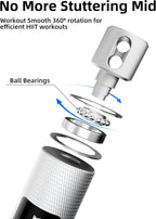 Cuerda de salto de aluminio, cuerda de velocidad ajustable para hombres y mujeres