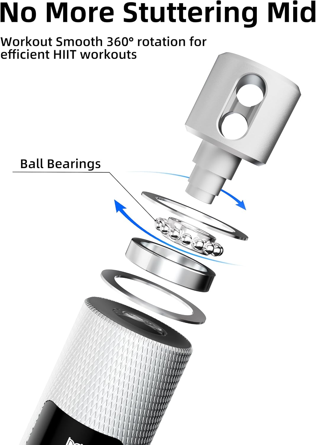 Cuerda de salto de aluminio, cuerda de velocidad ajustable para hombres y mujeres