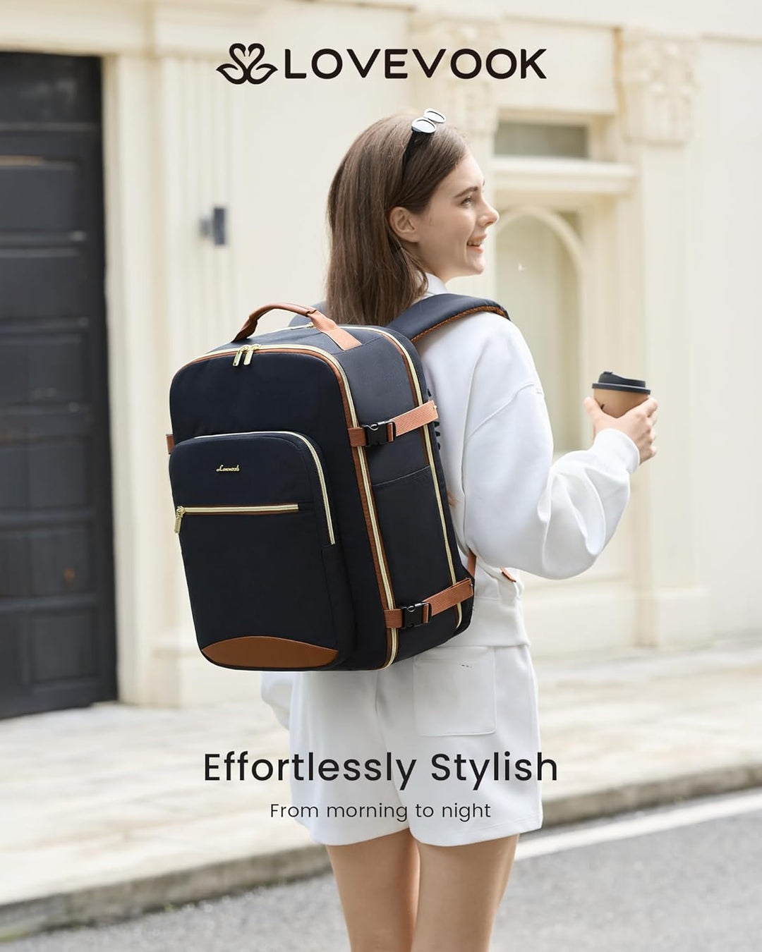 LOVEVOOK Mochila de viaje para llevar a bordo, Mochilas de viaje