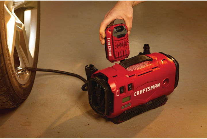 CRAFTSMAN Compresor de aire portátil para inflador de neumáticos V2...