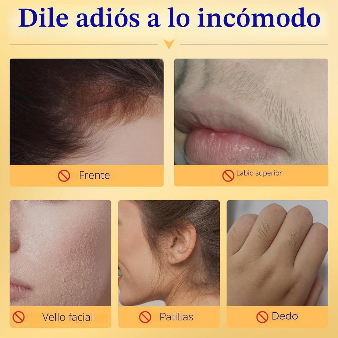 Depilación facial para mujeres, crema depilatoria sin dolor y suave...