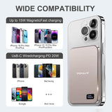 VONUV Cargador portátil magnético de 5000mAh, cargador inalámbrico...