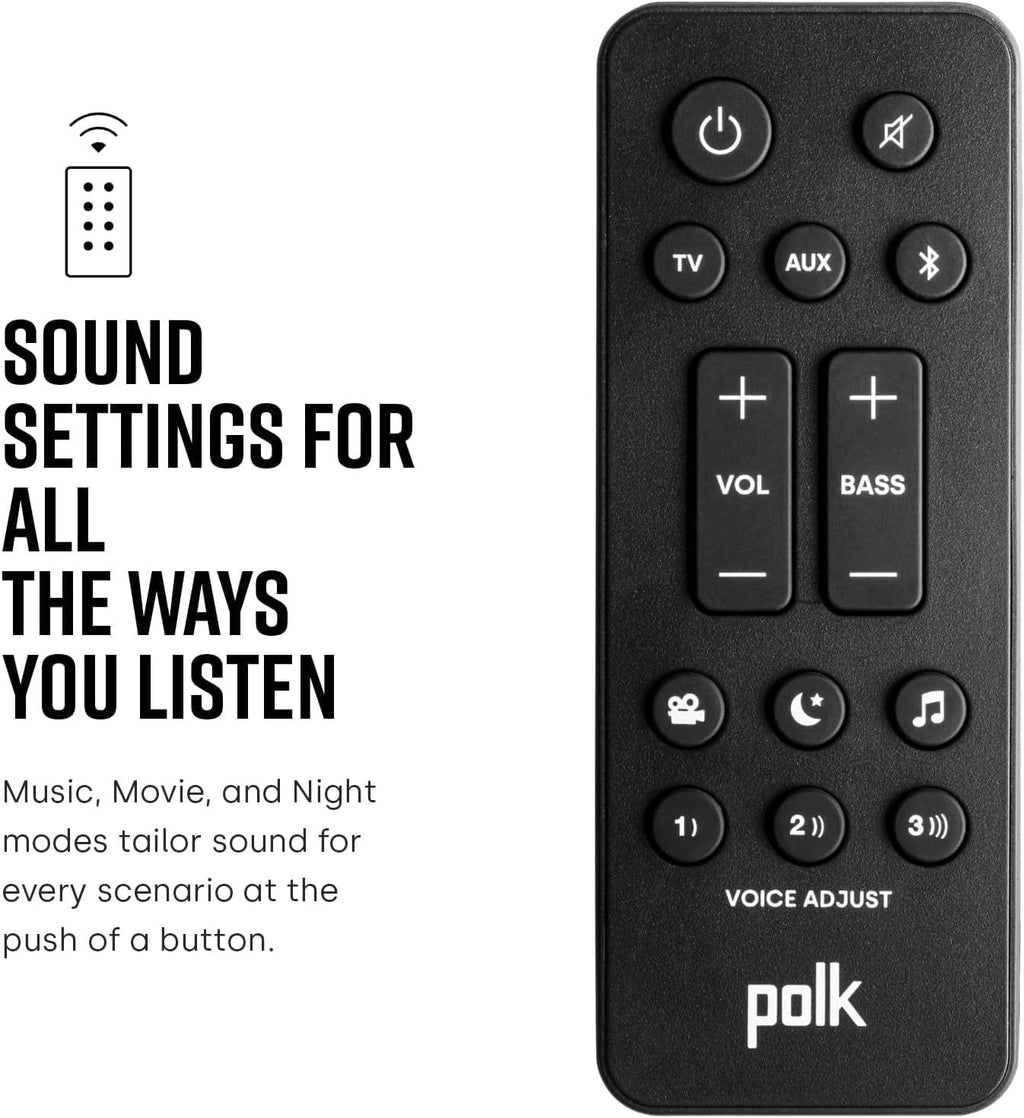 Sistema de barra de sonido Polk Audio Signa S4 Dolby Atmos 3D con subwoofer inalámbrico de 5.9"