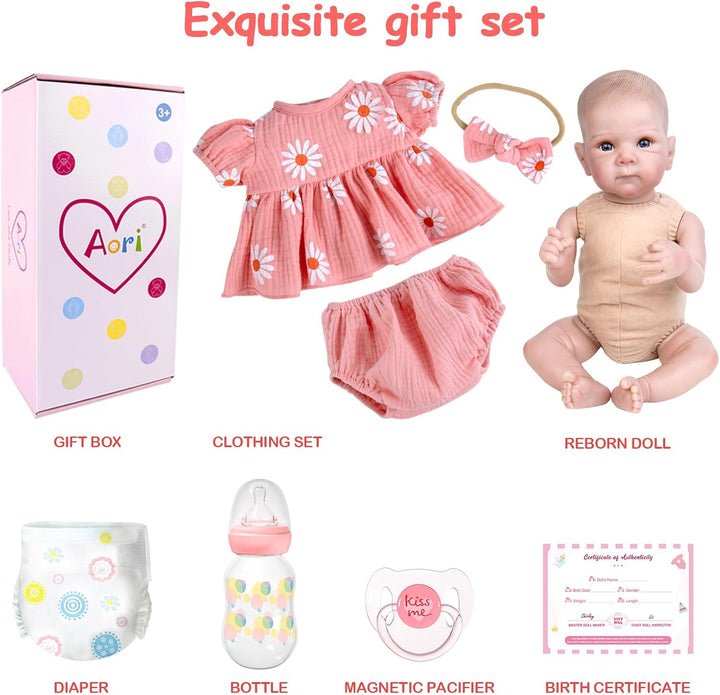 Aori Muñecas Bebé Reborn Realistas Niña 20 pulgadas \u2013 Muñeca r...