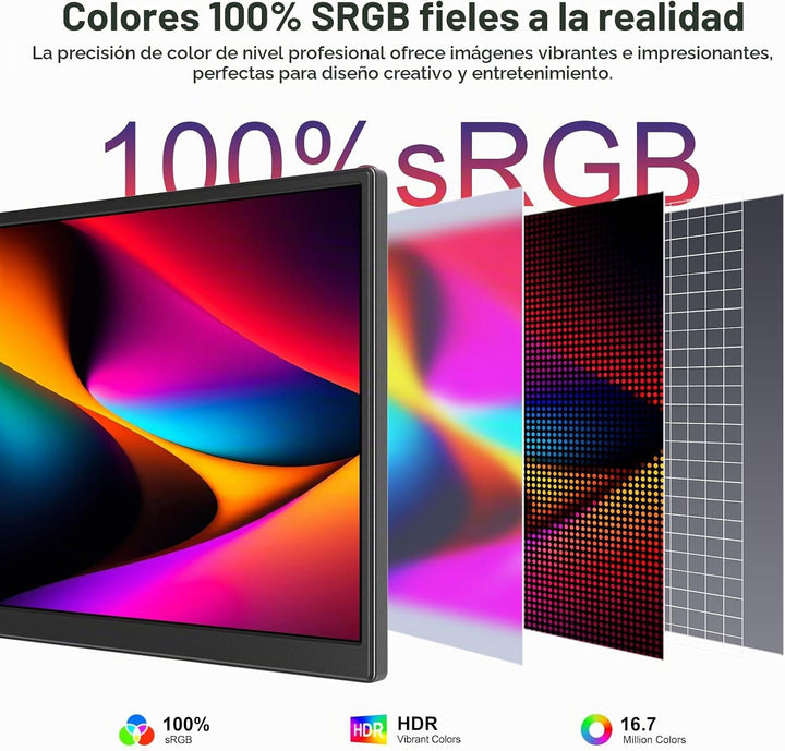 Anyuse Monitor portátil FHD 1920 × 1200 de 14 pulgadas \u2013 USB-C...