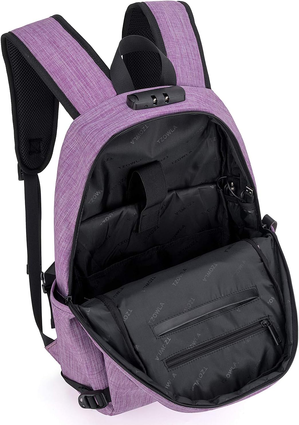 Tzowla Mochila de negocios para laptop resistente al agua, mochila...
