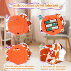 Juguete de jirafa bailarina, juguete de peluche para bebés, canción que canta, juguete que repite lo que dices, juguete musical brillante para regalo de cumpleaños de bebé, juguete de jirafa Groovy (juguete de jirafa)