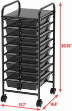 Lámpara Simple Houseware Carrito utilitario con ruedas de 8 cajones, almacenamiento