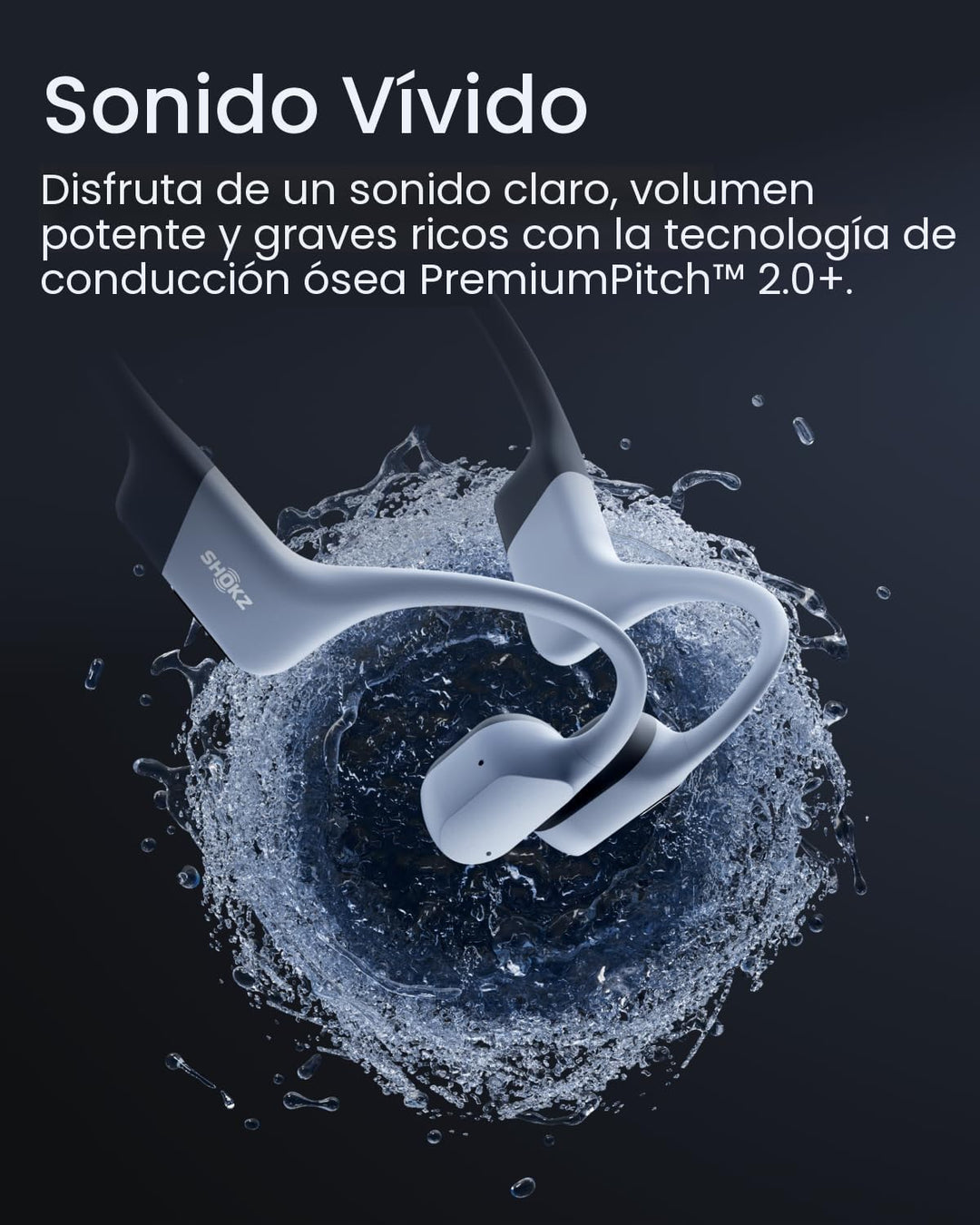 SHOKZ OpenSwim Pro - Auriculares deportivos de conducción ósea Blue...