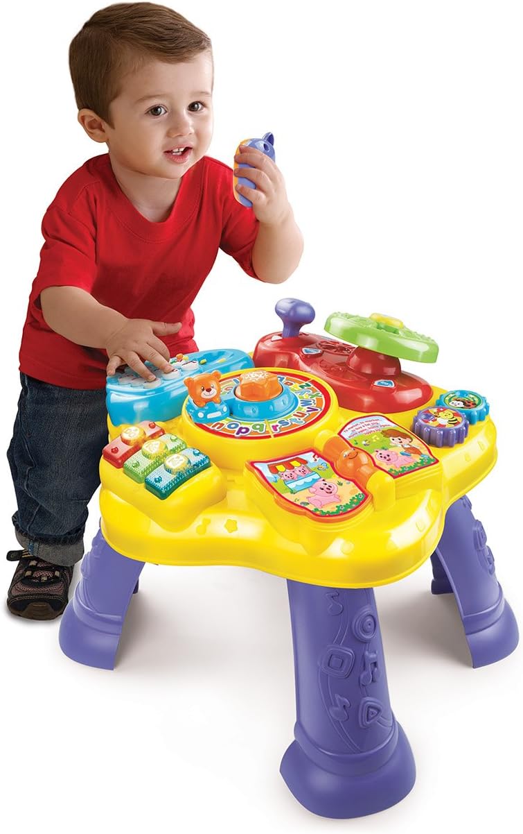 VTech Magic Star - Mesa de aprendizaje (embalaje sin frustraciones), color amarillo