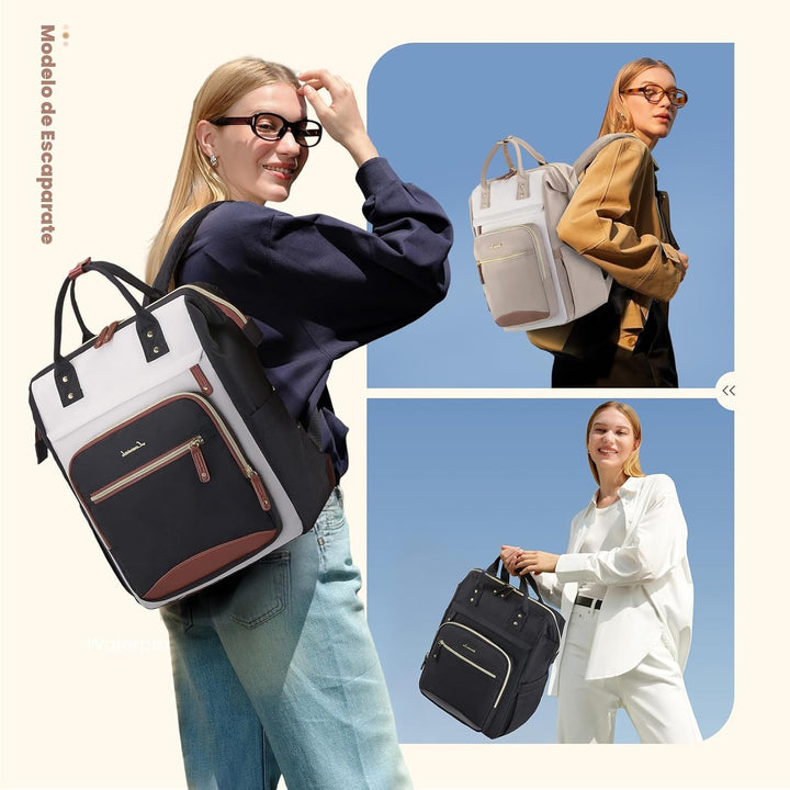 LOVEVOOK Mochila para laptop para mujer, bolsa de trabajo con bolsi...
