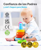 Best Learning Stack & Learn - Anillos apilables musicales de juguete para