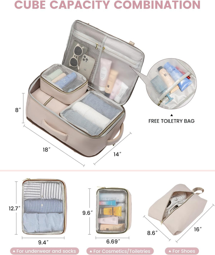 LOVEVOOK - Mochila de viaje para mujer, mochila de 40 l para llevar...
