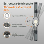 Juego de 34 en 1 de destornilladores magnéticos, juego de destornilladores de trinquete DIY, conjunto de puntas magnéticas multi-bit con mango de trinquete, práctico kit de herramientas