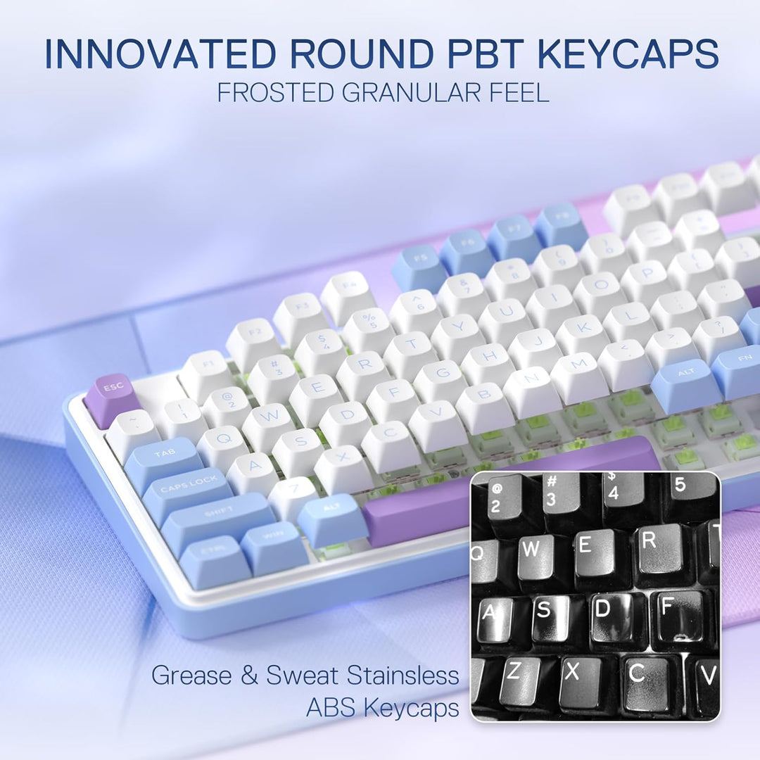 Redragon K707 PRO - Teclado para juegos RGB con junta inalámbrica 8...