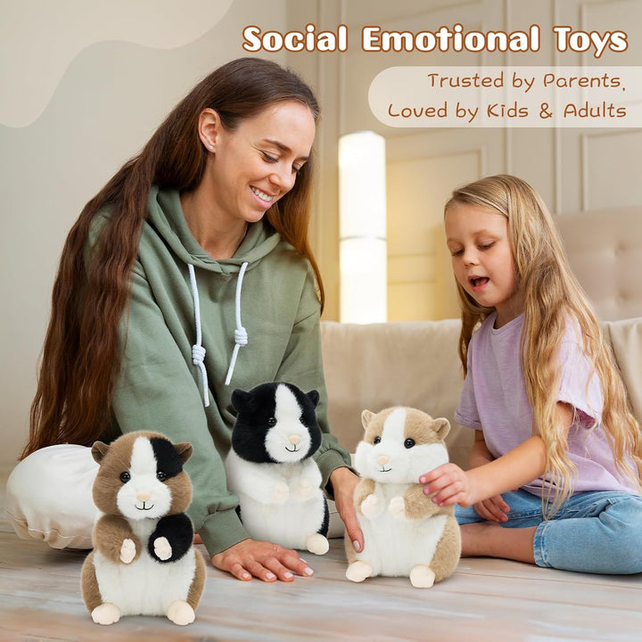 MorisMos Juguetes de hámster para niños y niñas, juego de peluches...