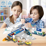HOGOKIDS Juego de construcción de avión de pasajeros de