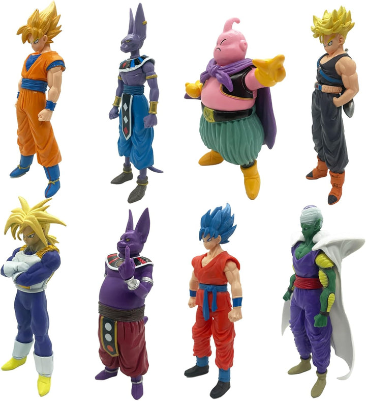 Juego de figuras de acción de superhéroes de anime, figuras de guer...