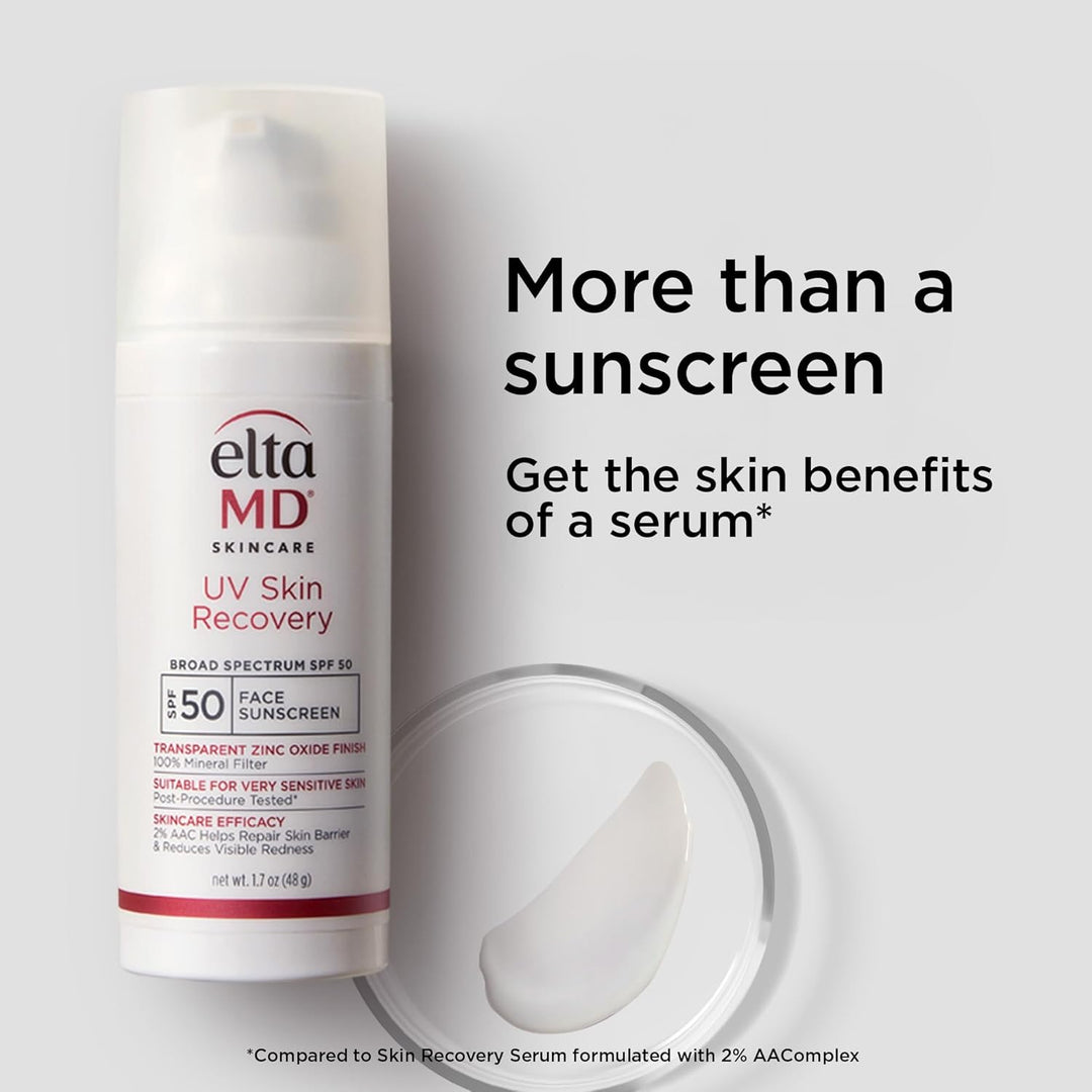 EltaMD Protector solar facial UV para recuperación de la piel con ó...