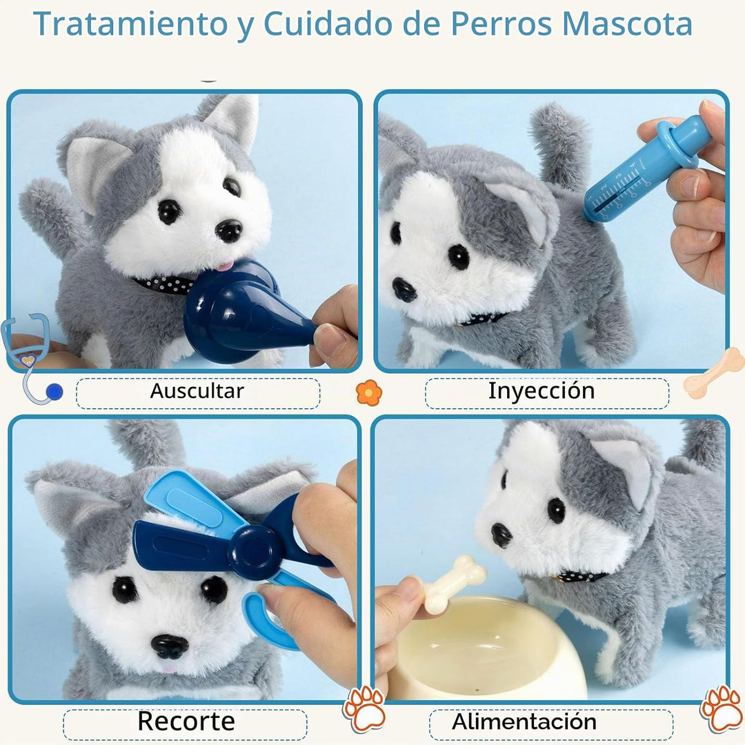 B Bascolor Juego de 22 juguetes para perros para niños, veterinario...