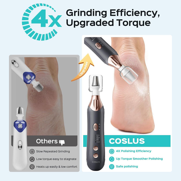COSLUS Kit Profesional de Manicura y Pedicura, Lima de Uñas Eléctri...