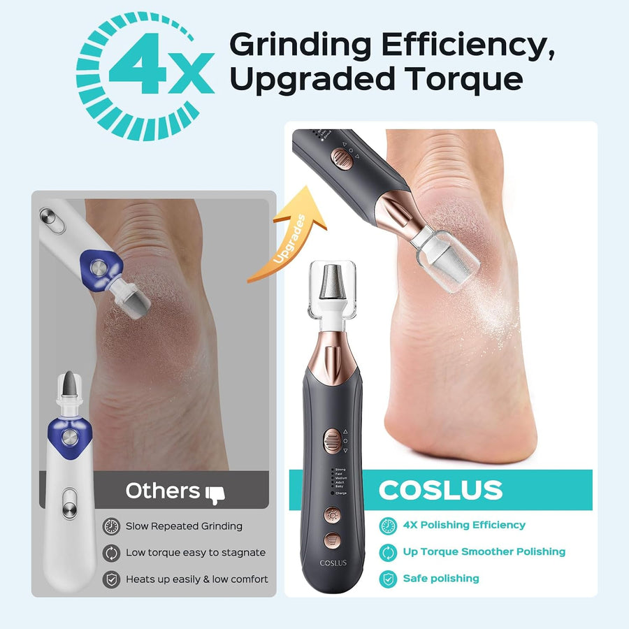 COSLUS Kit Profesional de Manicura y Pedicura, Lima de Uñas Eléctri...