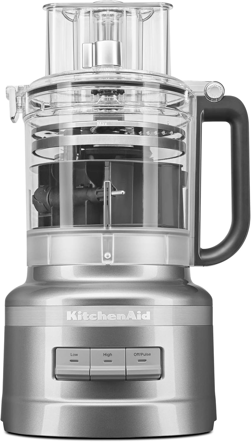 KitchenAid - Procesador de alimentos de 13 tazas, KFP1318, contorno plateado