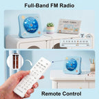 Gueray Reproductor de CD Reproductores de CD portátiles Bluetooth de