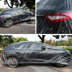 4 paquetes de fundas desechables de plástico transparente para automóvil, cubierta universal de lluvia y polvo para garaje con banda elástica, mediana (12 pies x 22 pies)